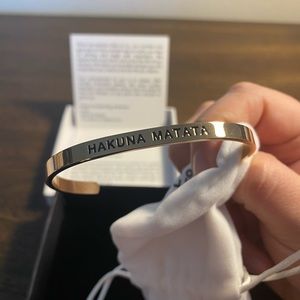 Rose Gold Disney Inspired cuff bracelet